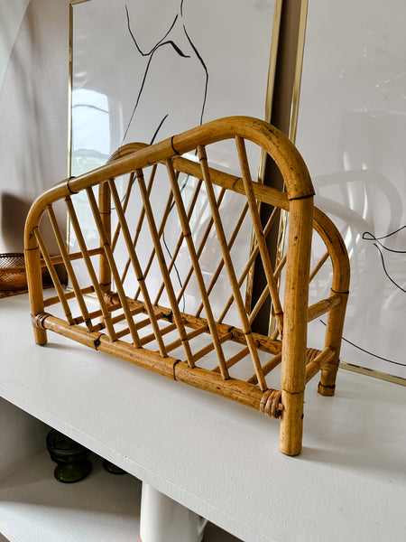 Bamboo Magazine Rack