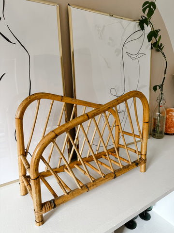 Bamboo Magazine Rack