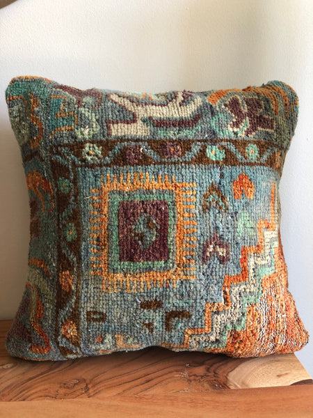 Vintage Rug Pillow 16x16 [ZEN VII]