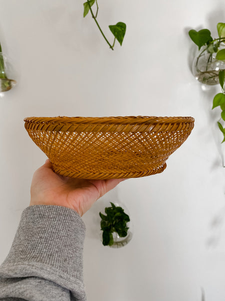 Vintage Rattan Basket