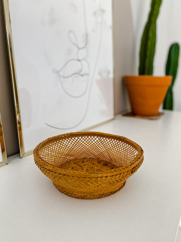 Vintage Rattan Basket