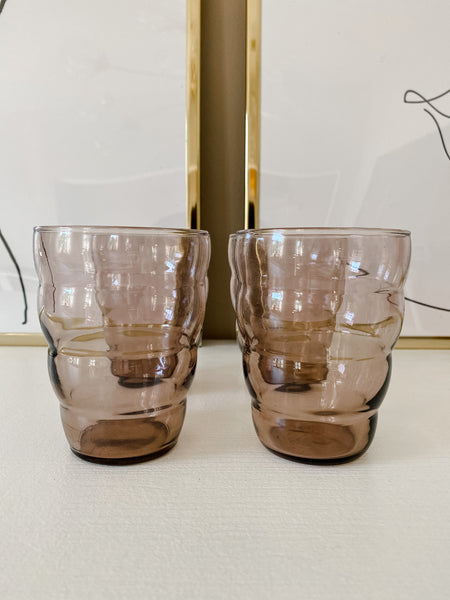 Vintage Ikea Beehive Glasses - set of 4