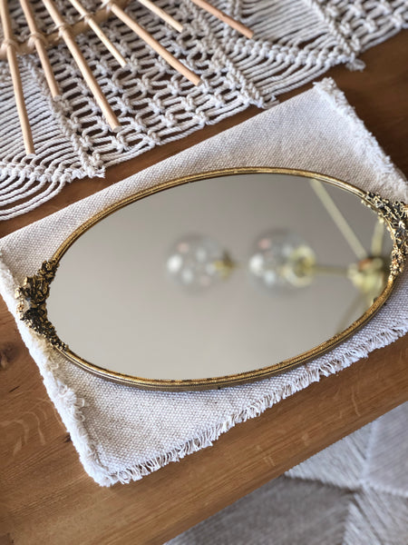 Vintage Mirrored Tray