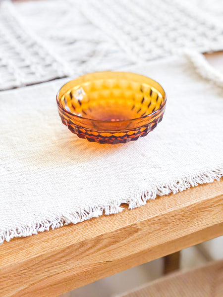 Vintage Amber Bowls - set of 6