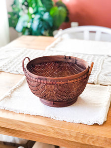 Vintage Woven Bowl