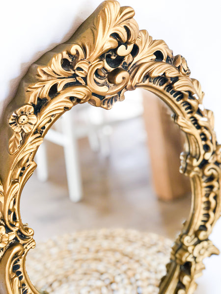 Vintage Gold Ornate Mirror