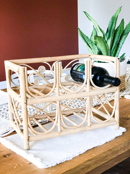 Rattan Wine Rack