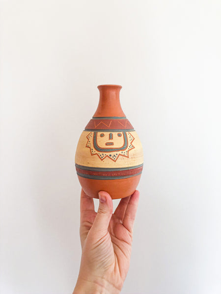 Vintage Tiny Clay Vase