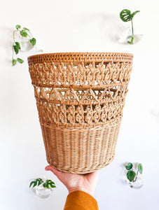 Vintage Rattan Basket