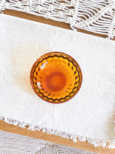 Vintage Amber Bowls - set of 6