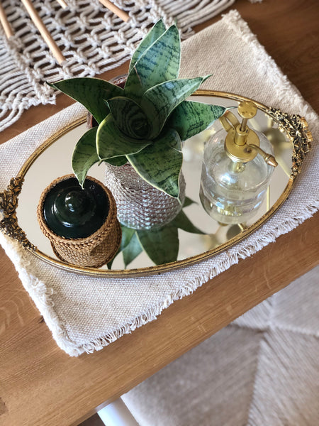 Vintage Mirrored Tray