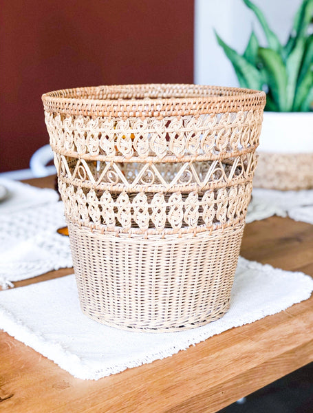 Vintage Rattan Basket